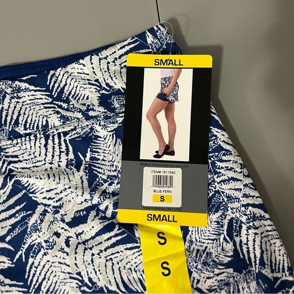 3/25$ (Mix)Tranquility by Colorado Clothing Blue&White A-Line Mini Skirt S - Picture 6 of 11